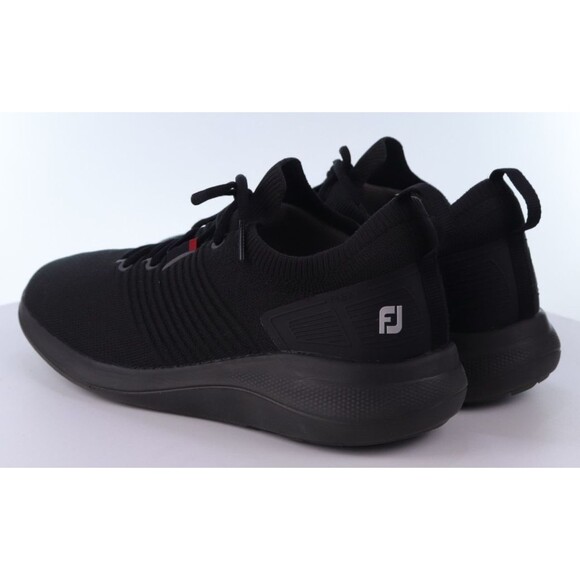 FootJoy FJ Flex XP Men\'s Knit Spikeless Golf Shoes Size 10.5 M Black